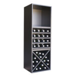 Botellero Merlot Base 3 alturas con Aspa 4 estantes y base 631640B