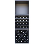 Botellero Merlot Base 3 alturas con Aspa 4 estantes y base 631640F