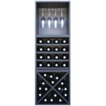 Botellero Merlot Base 3 alturas con Aspa 4 estantes y soporte copas 631642F