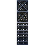 Botellero Merlot Base 4 alturas con 4 estantes y 2 aspas 644016F