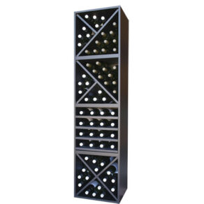 Botellero Merlot Base 4 alturas con aspa 4 estantes y 2 medias aspas 644015A