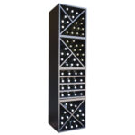 Botellero Merlot Base 4 alturas con aspa 4 estantes y 2 medias aspas 644015B