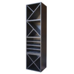 Botellero Merlot Base 4 alturas con aspa 4 estantes y 2 medias aspas 644015C