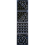 Botellero Merlot Base 4 alturas con aspa 4 estantes y 2 medias aspas 644015FB