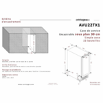 Vinoteca Avintage AVU22TX1 2