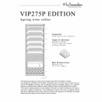 Vinoteca La Sommelière VIP275P EDITION 15