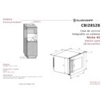 Vinoteca Climadiff CBI28S2B Diagrama encastre