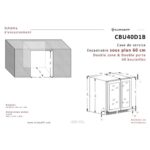 Vinoteca Climadiff CBU40D1B Diagrama encastre