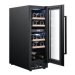 vinoteca cavin arctic collection 30d doble zona full glass black 03