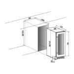 vinoteca cavin arctic collection 30d doble zona full glass black 06