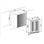 vinoteca cavin arctic collection 60d doble zona duo full glass black 05