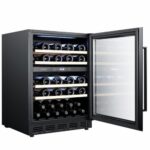 vinoteca cavin arctic collection 60d doble zona full glass black 03