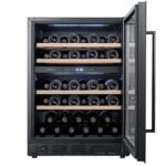 vinoteca cavin arctic collection 60d doble zona full glass black 04