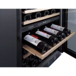 vinoteca cavin arctic collection 60d doble zona full glass black 06