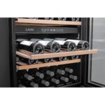 vinoteca cavin arctic collection 60d doble zona full glass black 07