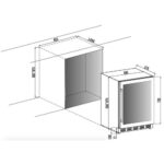 vinoteca cavin arctic collection 60d doble zona full glass black 08