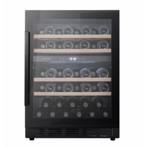 vinoteca cavin arctic collection 60d doble zona full glass black