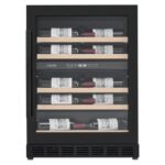 vinoteca cavin arctic collection 60d shallow doble zona full glass black 02