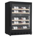vinoteca cavin arctic collection 60d shallow doble zona full glass black