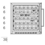 vinoteca cavin scandinavian collection 60 fullglass black 10