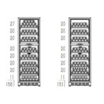 vinoteca cavin arctic collection 151d fullglass black 09
